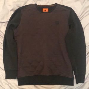 G-Star Crewneck Sweater in Black and Dark Brown
